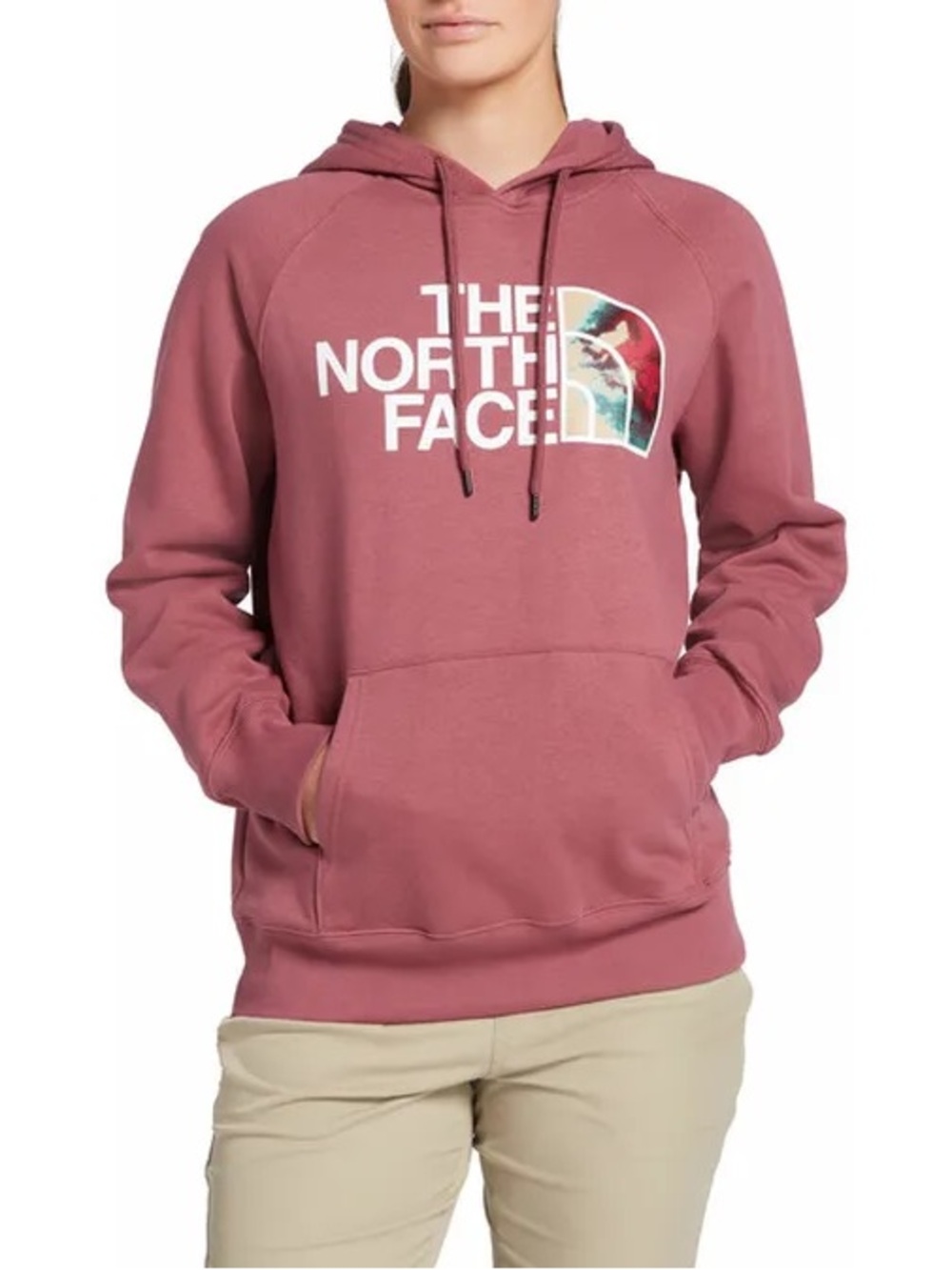 The North Face Women's Printed Half Dome Pullover Hoodie - Wild Ginger
